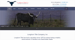 Desktop Screenshot of longhorntitle.com