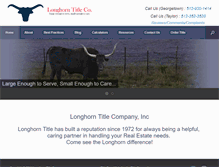 Tablet Screenshot of longhorntitle.com